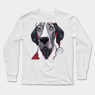 Cute Great Dane Drawing Long Sleeve T-Shirt